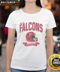Ladies' Nice Atlanta Falcons Historic Prime Play Tee featuring team colors and logo, perfect for game day.
