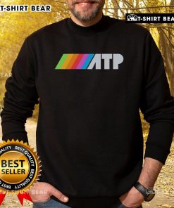 Colorful Nice ATP Rainbow Logo Sweatshirt featuring vibrant design, perfect for casual wear and showcasing your unique style.