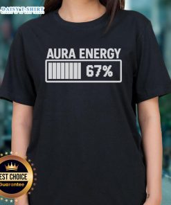 Stylish Nice Aura Energy tee for Gen Alpha, featuring trendy slang and vibrant design for ladies' casual wear.