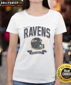 Womens Nice Baltimore Ravens Historic Prime Play Tee showcasing team spirit and style for fans.