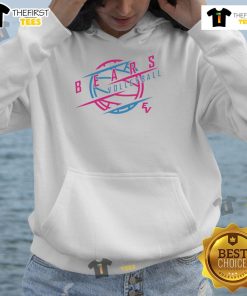 Nice Bears volleyball style hoodie featuring a sporty design and vibrant team colors, perfect for fans and athletes.