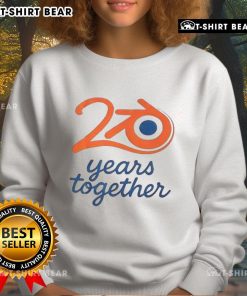 Nice Blender logo sweatshirt celebrating 20 years together, perfect for fans and enthusiasts of the Blender community.