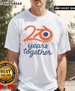 Nice Blender Logo 20 Years Together T-Shirt featuring a vibrant design celebrating Blender's 20th anniversary.