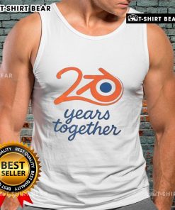 Nice Blender logo tank top celebrating 20 years together in vibrant design, perfect for fans of the Nice Blender community.