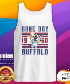Retro 1960 tank top featuring Nice Bluey and Bingo, perfect for Buffalo Bulls football game day.