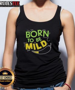 Nice Born To Be Mild tank top featuring a relaxed fit and playful graphic design, perfect for casual summer wear.
