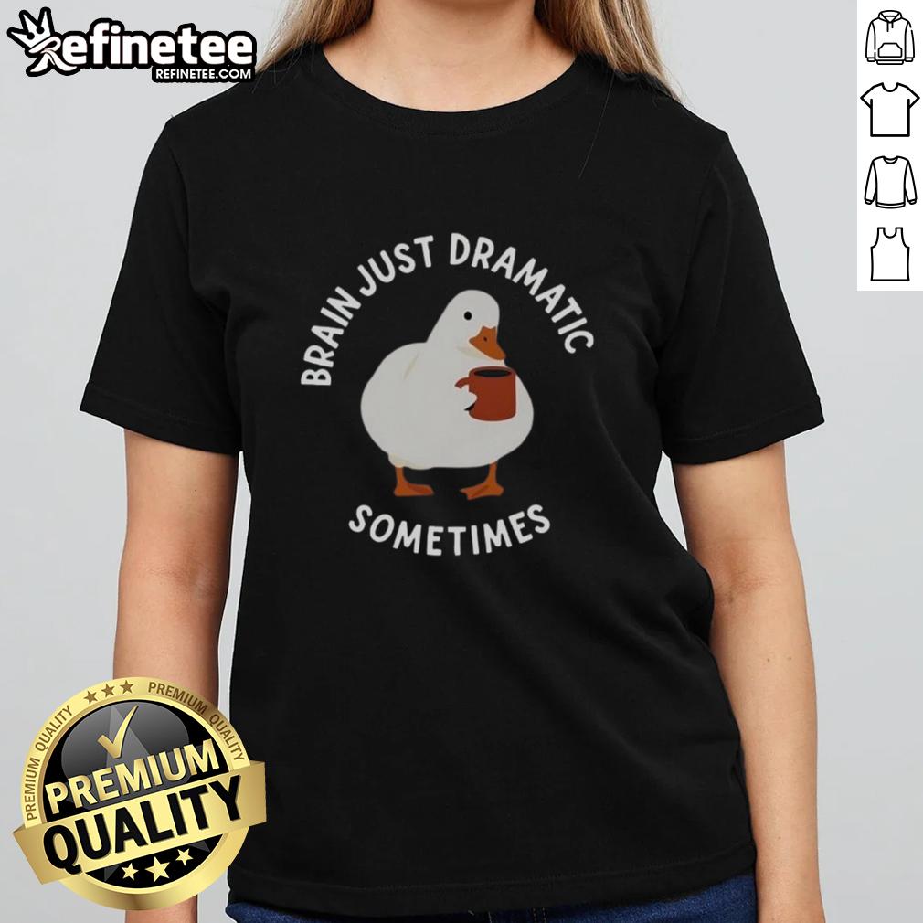 Nice Brain Just Dramatic Sometimes Ladies Tee Nice Brain Just Dramatic Sometimes Ladies Tee in stylish design, perfect for casual outfits and showcasing personality.
