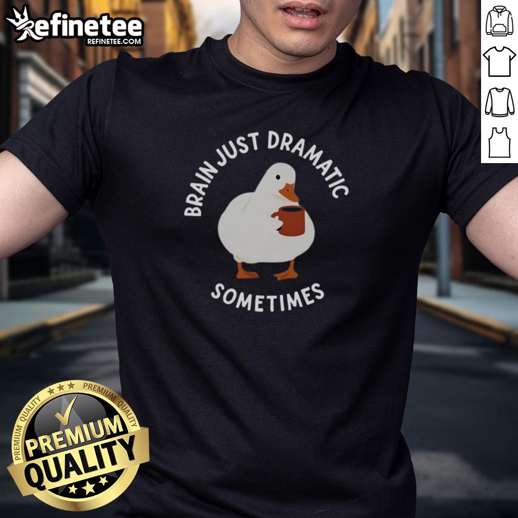 Nice Brain Just Dramatic Sometimes T Shirt Nice Brain Just Dramatic Sometimes T-Shirt featuring a stylish graphic design, perfect for casual wear and brainy humor.