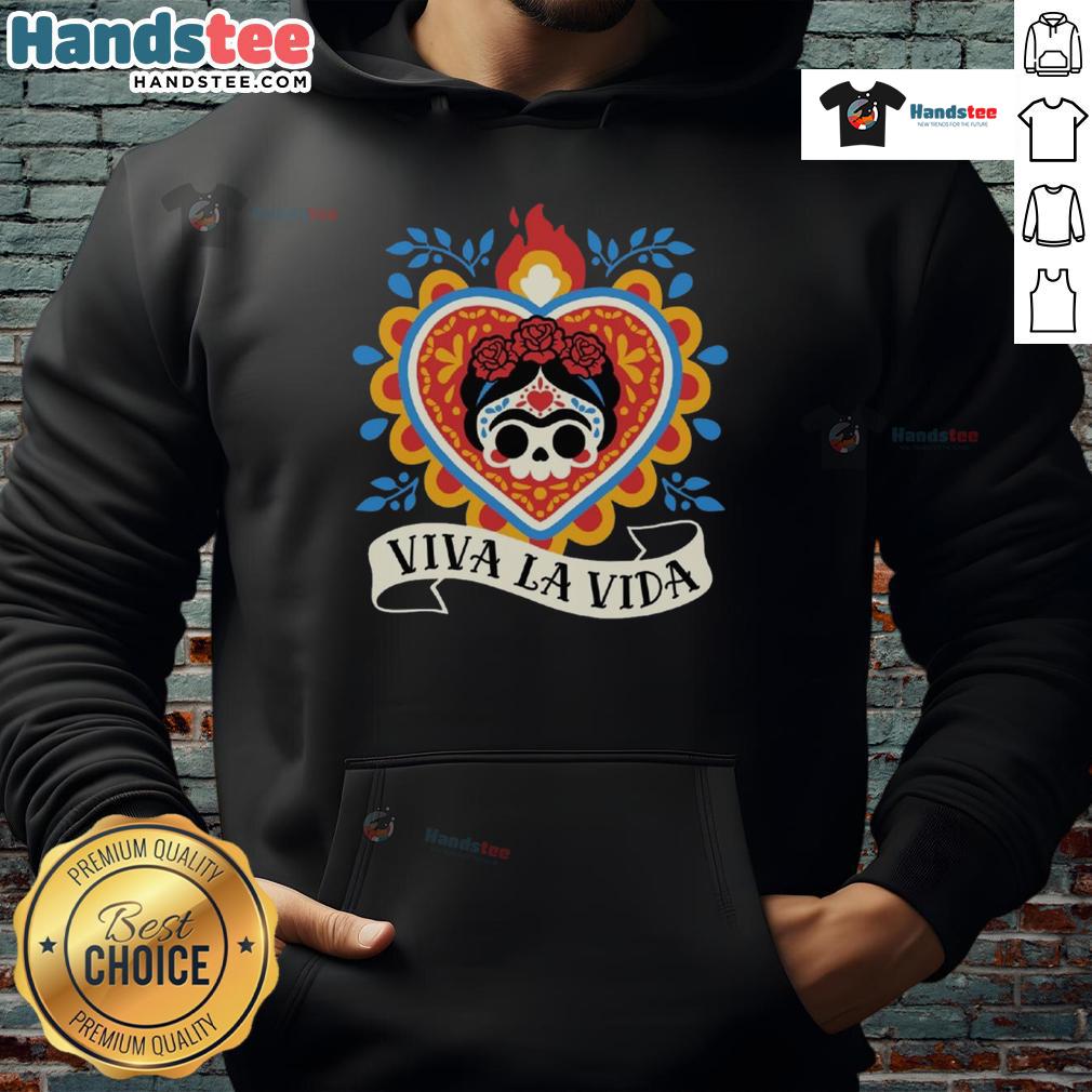 Nice Calavera Frida Sagrado Corazon Hoodie Colorful Nice Calavera Frida Sagrado Corazon Hoodie featuring vibrant skull art and heart design on a stylish background.