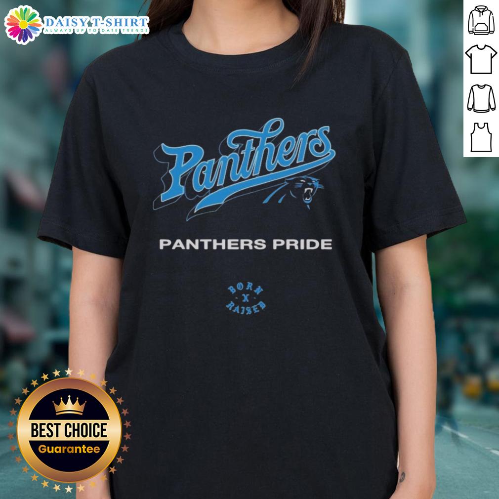 Nice Carolina Panthers Born X Raised Panthers Pride Ladies Tee