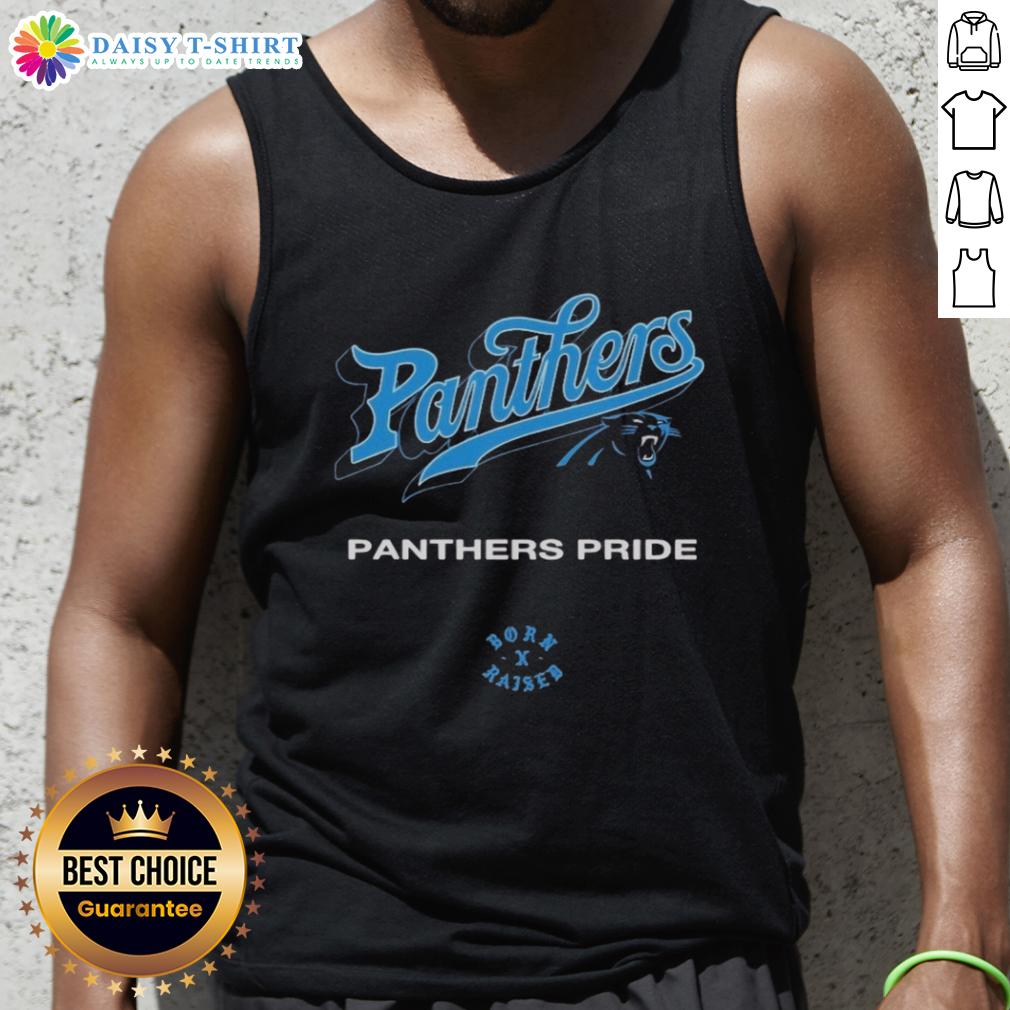 Nice Carolina Panthers Born X Raised Panthers Pride Tank Top