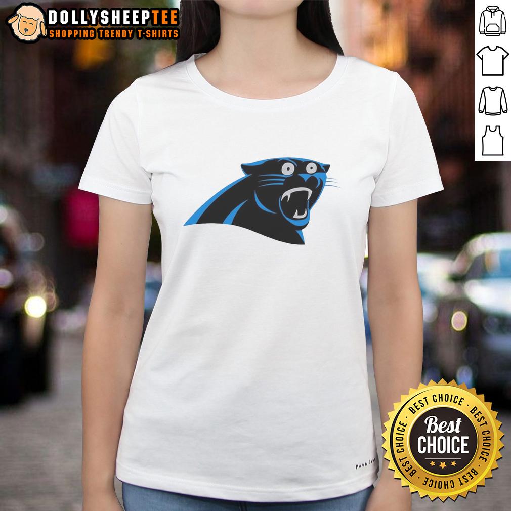 Nice Carolina Panthers Logo Ladies Tee