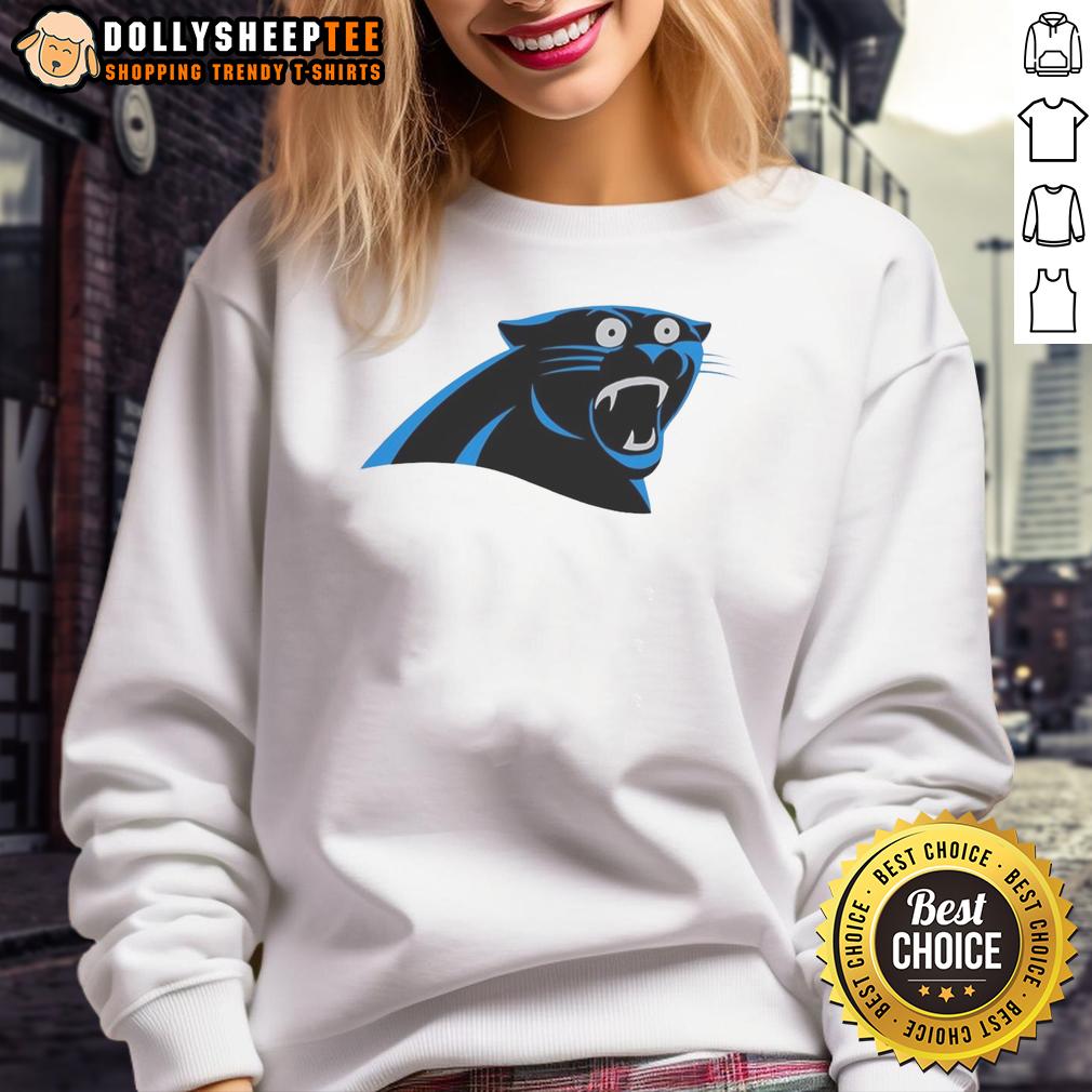Nice Carolina Panthers Logo Sweatshirt Stylish Carolina Panthers logo sweatshirt featuring vibrant colors and comfortable design for fans and casual wear.