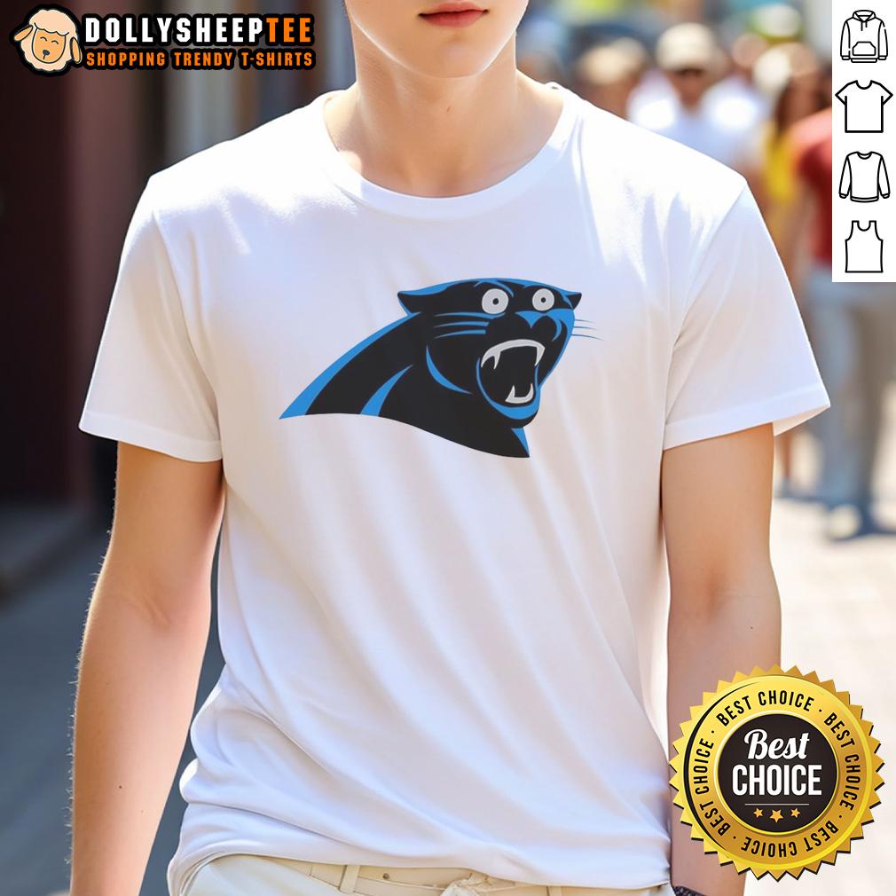 Nice Carolina Panthers Logo T Shirt Stylish Carolina Panthers logo T-shirt featuring bold graphics, perfect for fans and casual wear. Show your team spirit!