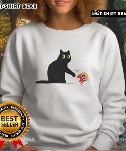 Nice Cat Ladies sweatshirt featuring Kamala Harris and Donald Trump designs, perfect for political fashion enthusiasts.