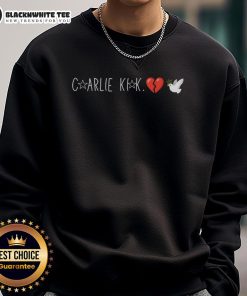 Nice Charlie Kirk Broken Heart Dove Sweatshirt featuring a unique design and vibrant colors for stylish comfort.