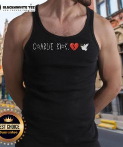 Nice Charlie Kirk Broken Heart Dove Tank Top featuring a stylish design perfect for casual wear and expressing individuality.