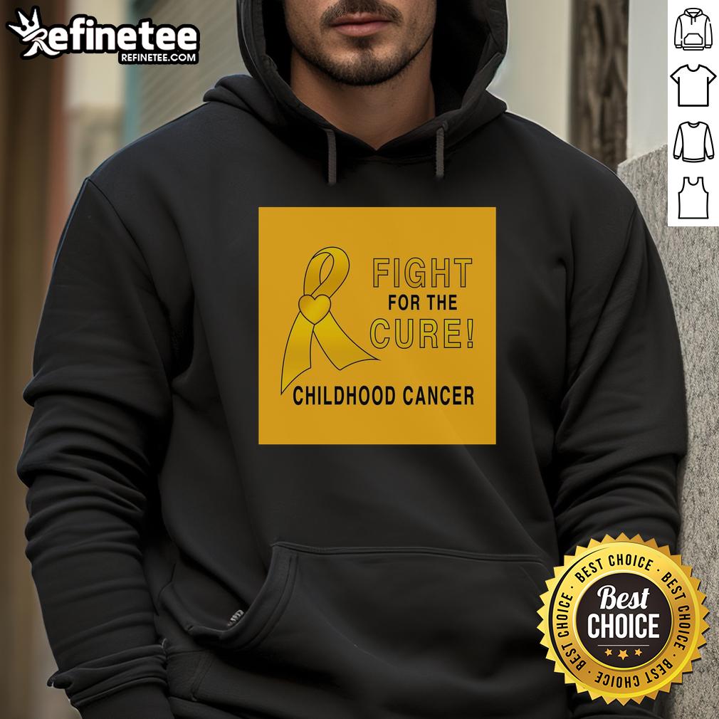 Nice Childhood Cancer Fight For A Cure Hoodie Child wearing a Nice Childhood Cancer Fight for a Cure hoodie, showing support for pediatric cancer awareness and research.