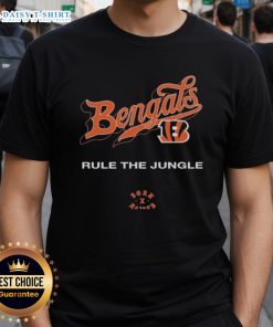 Nice Cincinnati Bengals Born X Raised Rule The Jungle T-Shirt featuring bold graphics and team colors for fans.