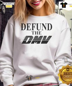Stylish 'Defund The DMV' sweatshirt in vibrant colors, perfect for advocates and comfort lovers alike.