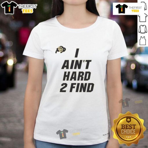 Nice Deion Sanders 'I Ain't Hard 2 Find' ladies tee featuring stylish design and comfortable fit for casual wear.