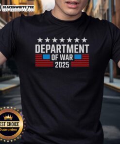Nice Department Of War Est 2025 USA T-Shirt featuring a bold design, perfect for patriotic fashion and casual wear.