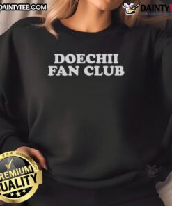 Stylish Nice Doechii Fan Club sweatshirt featuring bold graphics and a cozy design, perfect for fans.
