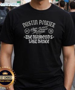 Nice Dustin Poirier UFC The Diamond's Last Dance Boxy T-Shirt showcasing a stylish design for fans of MMA and UFC.