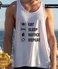 Nice Eat Sleep Notice Repeat 2025 Tank Top in vibrant colors, perfect for casual wear and summer outings.