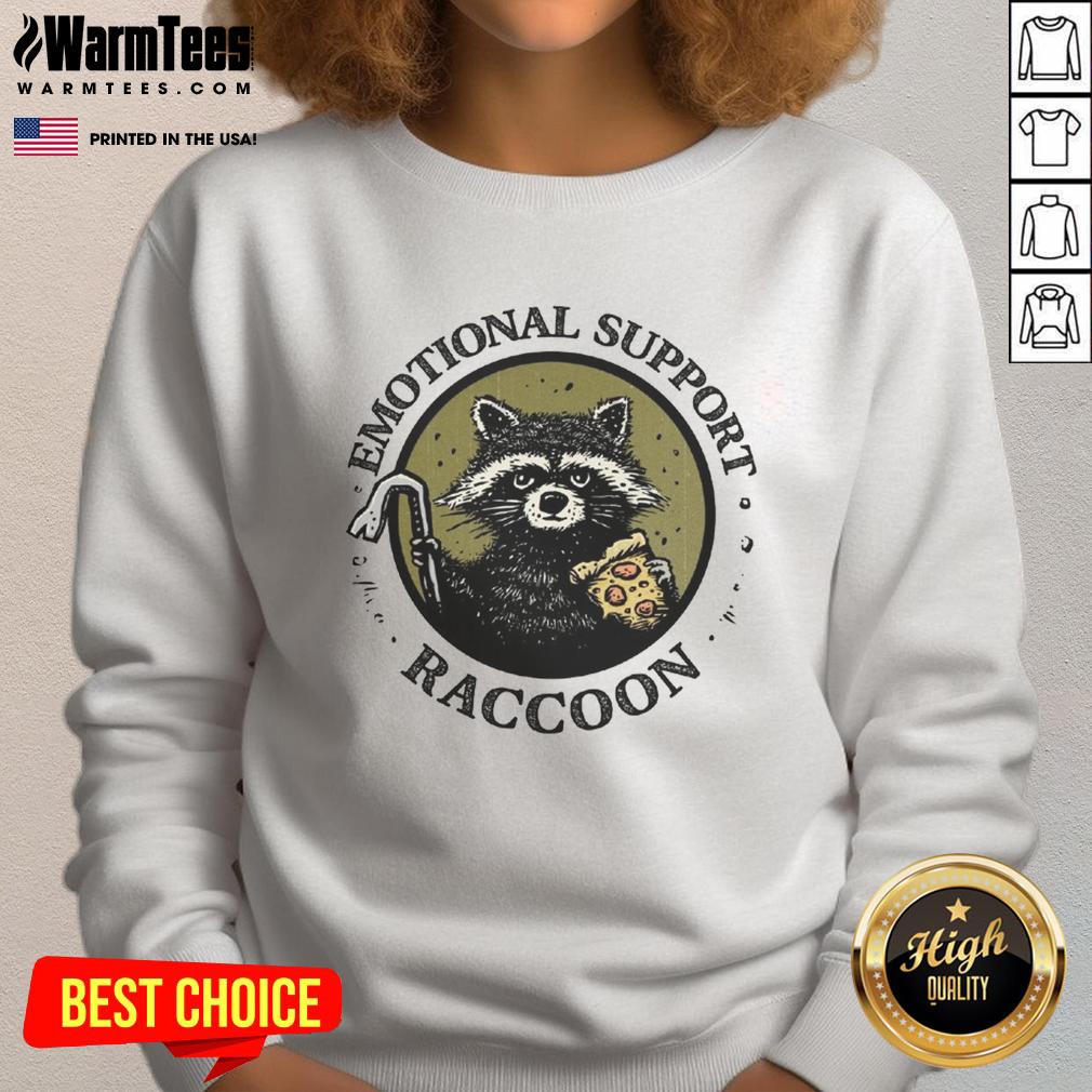 Nice Emotional Support Raccoon Sweatshirt Cozy Nice Emotional Support Raccoon Sweatshirt featuring a cute raccoon graphic, perfect for comfort and style.