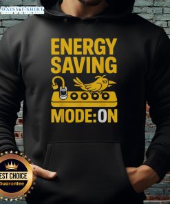 Cozy Nice Energy Saving Mode Lazy Bird Hoodie in soft fabric, perfect for lounging and eco-friendly fashion.