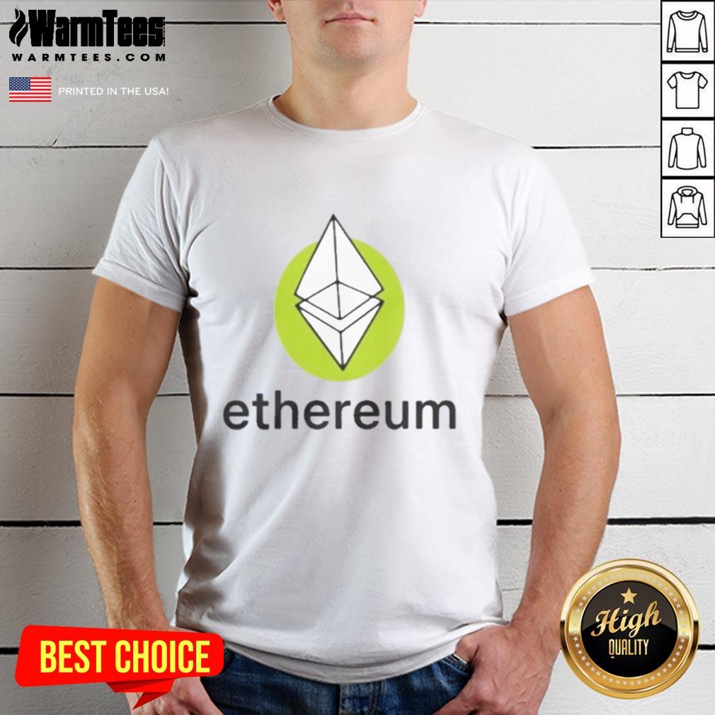 Nice Ethereum Green Genesis T Shirt Stylish Ethereum Green Genesis T-Shirt featuring bold graphics, perfect for crypto enthusiasts and casual wear.