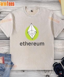 Nice Ethereum Green Genesis Washed T-Shirt featuring a stylish design, perfect for crypto enthusiasts and casual wear.