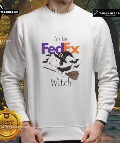 Alt Text: Nice FedEx x Snoopy I'm The Witch Halloween Sweatshirt featuring Snoopy in a witch costume, perfect for Halloween.