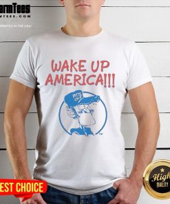 Nice Gary Burbank Wake Up America T-Shirt featuring a vibrant design and bold text for patriotic fans.