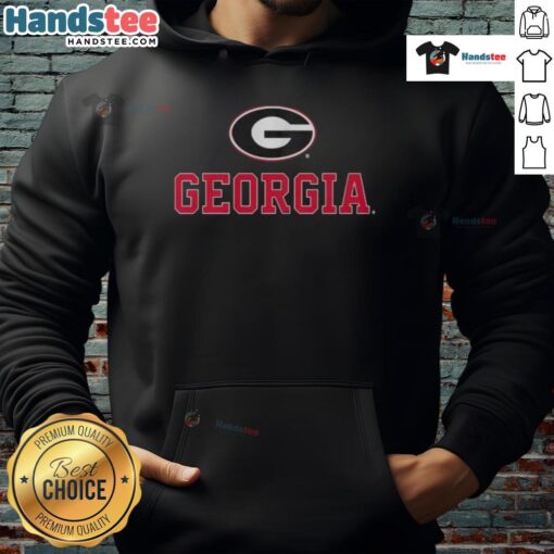 Nice Georgia logo on a cozy football team hoodie, perfect for fans supporting their favorite team.