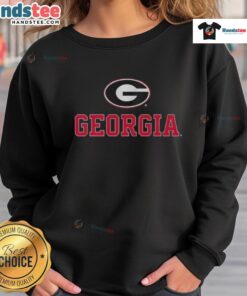 Alt Text: Nice Georgia logo football team sweatshirt in vibrant colors, perfect for fans and casual wear.