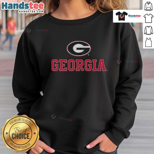 Alt Text: Nice Georgia logo football team sweatshirt in vibrant colors, perfect for fans and casual wear.