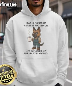 Stylish hoodie featuring a German Shepherd head with a unique design, perfect for dog lovers and hoodie enthusiasts.