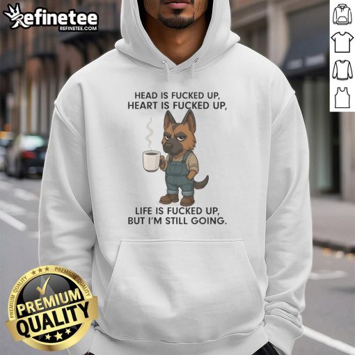 Stylish hoodie featuring a German Shepherd head with a unique design, perfect for dog lovers and hoodie enthusiasts.