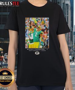 Nice Green Bay Micah Parsons Flash Features Week 1 Ladies Tee showcasing team spirit and style for fans.