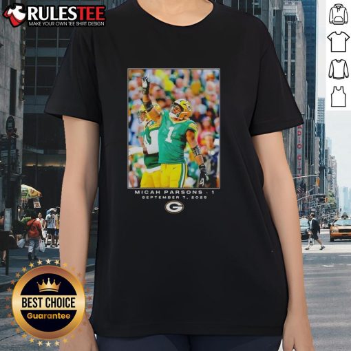 Nice Green Bay Micah Parsons Flash Features Week 1 Ladies Tee showcasing team spirit and style for fans.