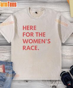 Nice Here For The Women's Race Washed T-Shirt in vibrant colors, perfect for casual wear and race day events.