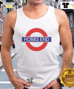 Nice Hobbs End logo tank top displayed on a mannequin, showcasing its stylish design and vibrant colors.