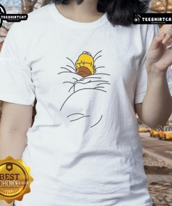 Stylish Nice Homer Bed Ladies Tee featuring a fun graphic design, perfect for casual wear and Homer fans.