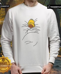 Cozy Nice Homer Bed sweatshirt featuring a playful design, perfect for casual wear and lounging at home.