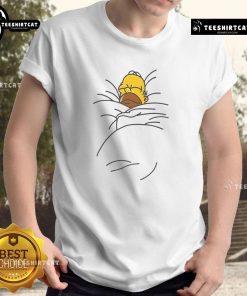Nice Homer Bed T-Shirt featuring a colorful graphic of Homer Simpson lounging on a bed, perfect for casual wear.