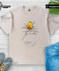 Nice Homer Bed washed t-shirt featuring vibrant colors and a playful design, perfect for casual wear and comfort.
