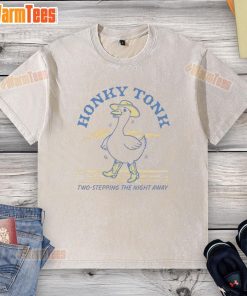 Nice honky tonk goose two stepping the night away on a stylish washed t-shirt, perfect for country music lovers.