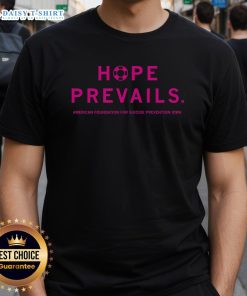 Nice Hope Prevails American Foundation For Suicide Prevention Iowa T-Shirt featuring a supportive design for mental health awareness.